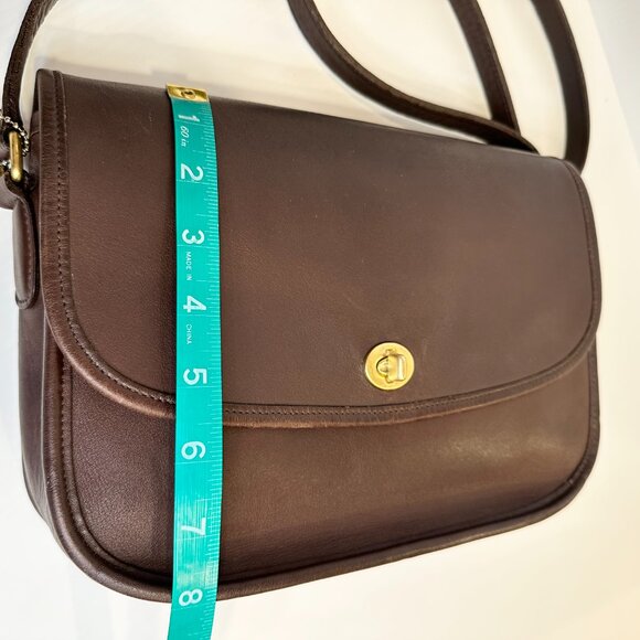 Vintage Coach CITY Bag 9790 Mahogany Crossbody/Shoulder Y2K - Picture 15 of 15